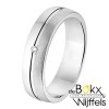 Amorio Trouwring zilver A302 met diamant - 55459 Amorio Trouwring zilver A302 met diamant - 55459