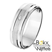 Amorio vriendschapsring zilver A311 met diamant - 55464 Amorio vriendschapsring zilver A311 met diamant - 55464