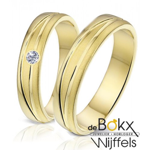 Trouwringen van Angeli di Bosca model:359 Geel Goud - 51238 Trouwringen van Angeli di Bosca model:359 Geel Goud - 51238