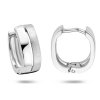 Oorringen zilver mat en glimmend - 53601