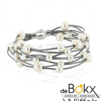 Parel armband met magneetsluiting - 53951