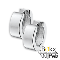 oorringen zilver gerhodineerd vlak - 53579 oorringen zilver gerhodineerd vlak - 53579