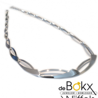 Collier van Breuning mat en glimmend in zilver - 55320 Collier van Breuning mat en glimmend in zilver - 55320