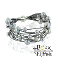 Parel armband met magneetsluiting - 53950 Parel armband met magneetsluiting - 53950