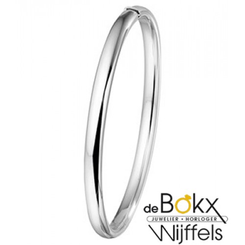witgouden bangel armband dames 5mm - 56852 witgouden bangel armband dames 5mm - 56852