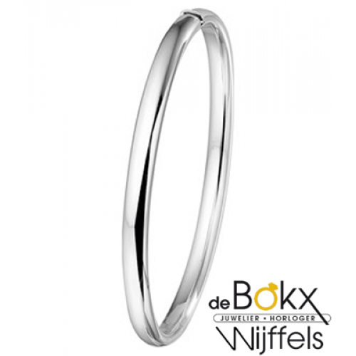 witgouden bangel armband dames 5mm - 56852 witgouden bangel armband dames 5mm - 56852