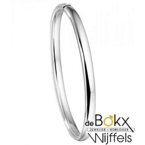 witgouden bangel armband dames 5mm - 56852 witgouden bangel armband dames 5mm - 56852