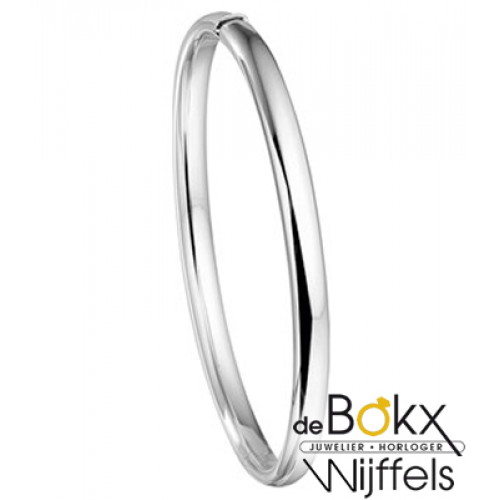 witgouden bangel armband dames 5mm - 56852 witgouden bangel armband dames 5mm - 56852