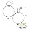 Zilver oorbellen groot en lang - 56866 Zilver oorbellen groot en lang - 56866