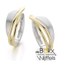Oorringen zilver met geelgoud - 56894 Oorringen zilver met geelgoud - 56894