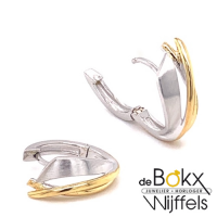 Oorringen zilver met geelgoud - 56894 Oorringen zilver met geelgoud - 56894