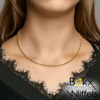 gouden ketting dames 50cm hol - 56906 gouden ketting dames 50cm hol - 56906