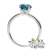 Blauwe London topaas witgoud damesringen maat 54 - 56910 Blauwe London topaas witgoud damesringen maat 54 - 56910