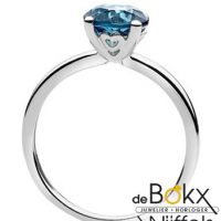 Blauwe London topaas witgoud damesringen maat 54 - 56910 Blauwe London topaas witgoud damesringen maat 54 - 56910