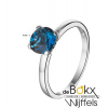 Blauwe London topaas witgoud damesringen maat 54 - 56910 Blauwe London topaas witgoud damesringen maat 54 - 56910