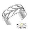 les Gorgettes armband courbe met zirkonia 25mm met leer bandje in de kleuren petrol blue/rasberry. - 57010 les Gorgettes armband courbe met zirkonia 25mm met leer bandje in de kleuren petrol blue/rasberry. - 57010