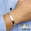 Graveerarmband gourmet 20cm plaat 8mm zilver - 57022 Graveerarmband gourmet 20cm plaat 8mm zilver - 57022