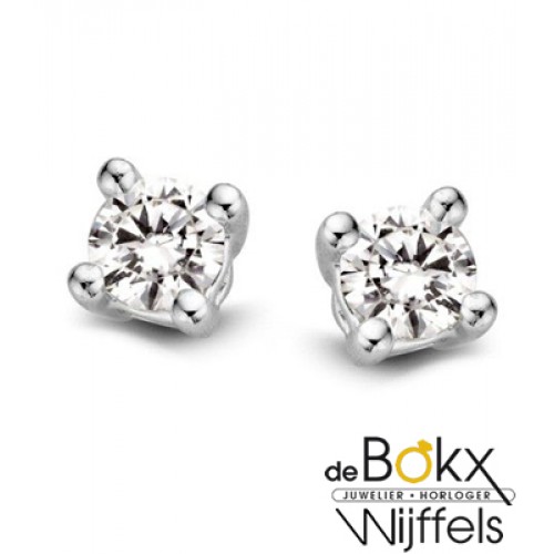 Oorstekers witgoud diamant 0,20 crt. - 57035