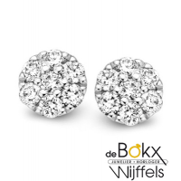 Oorsteker witgoud met diamant 0.19 crt. - 57036 Oorsteker witgoud met diamant 0.19 crt. - 57036