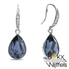 Prachtige Spark oorsieraad classy zilver met kristal - 57040 Prachtige Spark oorsieraad classy zilver met kristal - 57040