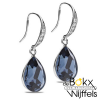 Prachtige Spark oorsieraad classy zilver met kristal - 57040 Prachtige Spark oorsieraad classy zilver met kristal - 57040