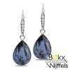 Prachtige Spark oorsieraad classy zilver met kristal - 57040 Prachtige Spark oorsieraad classy zilver met kristal - 57040