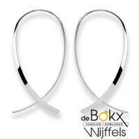 Lange oorbellen zilverer bastian inverun 60mm - 57152
