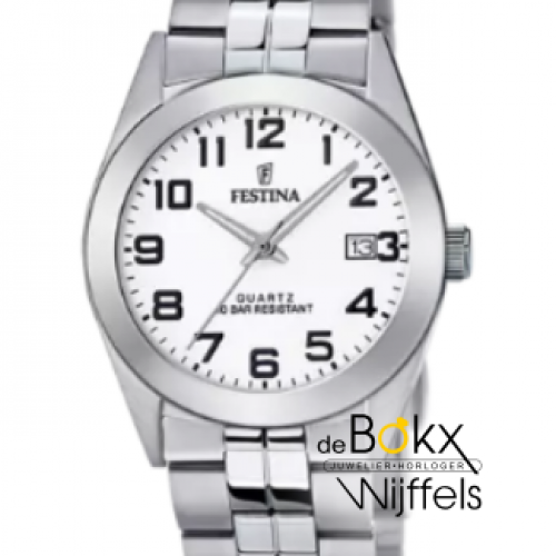 Festina dames horloge cijfers en datum F20438/1 - 56965