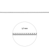 ketting zilver Venetiaans zilver 42cm 1.7mm - 56978