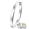 Zilveren bangel armband vlak 7mm breed - 56176 Zilveren bangel armband vlak 7mm breed - 56176