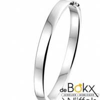 Zilveren bangel armband vlak 7mm breed - 56176 Zilveren bangel armband vlak 7mm breed - 56176