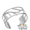 Op=Op les Georgettes 25mm zilver Floral met zirkonia - 56552 Op=Op les Georgettes 25mm zilver Floral met zirkonia - 56552