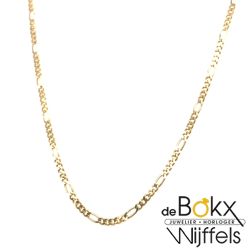 Ketting figaro geel goud 42cm 1.5mm - 56994 Ketting figaro geel goud 42cm 1.5mm - 56994