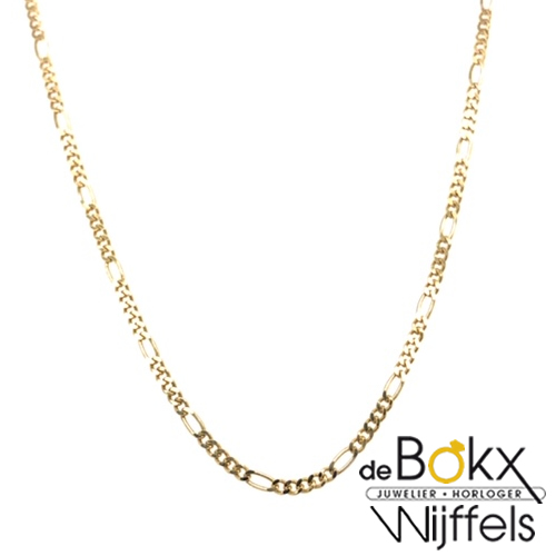 Ketting figaro geel goud 42cm 1.5mm - 56994 Ketting figaro geel goud 42cm 1.5mm - 56994