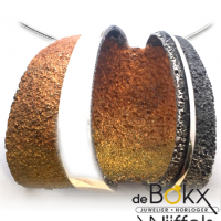 Sideral hanger van Arior in zilver met koper en goud pigmenten 1173074XPU - 56571 Sideral hanger van Arior in zilver met koper en goud pigmenten 1173074XPU - 56571