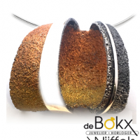 Sideral hanger van Arior in zilver met koper en goud pigmenten 1173074XPU - 56571 Sideral hanger van Arior in zilver met koper en goud pigmenten 1173074XPU - 56571