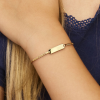 baby armbandje met graveerplaatje geel goud 9 karaat 11-13cm - 56712