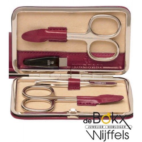 manicureset windrose merino rood leer 803665-0 - 56372 manicureset windrose merino rood leer 803665-0 - 56372