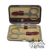 manicureset windrose merino rood leer 803665-0 - 56372 manicureset windrose merino rood leer 803665-0 - 56372