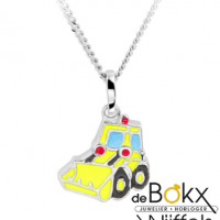 schepwagen hanger met ketting  in zilver - 56395 schepwagen hanger met ketting  in zilver - 56395