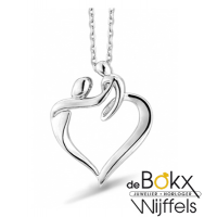 M' Amour hanger hartje moeder en kind zilver Z.40 - 56187