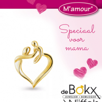 M'amour hanger hartje moeder en kind goud D.40 - 56195 M'amour hanger hartje moeder en kind goud D.40 - 56195