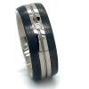 Titanium ring met carbon en diamant maat 52 - 56205 Titanium ring met carbon en diamant maat 52 - 56205