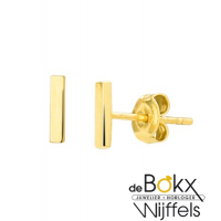 Geelgoud oorknoppen staafjes (balkjes) - 56211 Geelgoud oorknoppen staafjes (balkjes) - 56211
