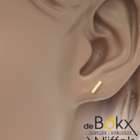 Geelgoud oorknoppen staafjes (balkjes) - 56211 Geelgoud oorknoppen staafjes (balkjes) - 56211