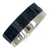 Titanium vrienschapsring met carbon robuste uitstraling maat 64 - 56217