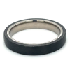 Smalle titanium trouwring met carbon maat 61 - 56220 Smalle titanium trouwring met carbon maat 61 - 56220