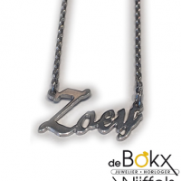 bestel een ketting met jouw naam in zilver 45cm - 56165 bestel een ketting met jouw naam in zilver 45cm - 56165