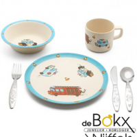 hulpdiensten kinderbestek 6-delig met bord, kom en bakje - 56108 hulpdiensten kinderbestek 6-delig met bord, kom en bakje - 56108