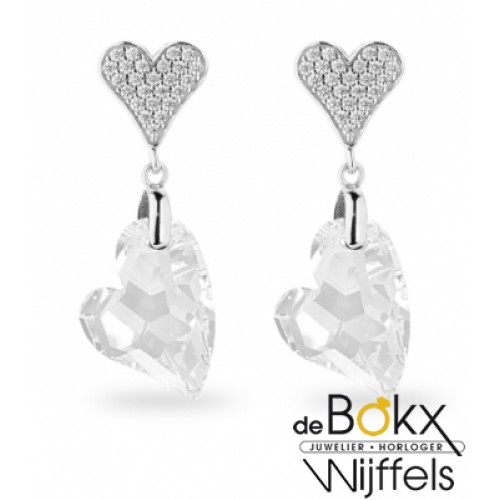 Oorknoppen van spark jewelry met kristal KC626117C Carozon - 56140